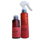 nourishing leave-in conditioner and sealing oil to prevent split ends and stop breakage white background