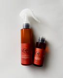 Café Hair Co. Length Retention Duo – Black woman-owned natural hair products including leave-in conditioner and sealing oil designed to prevent breakage and retain length on curly and coily hair on white background view